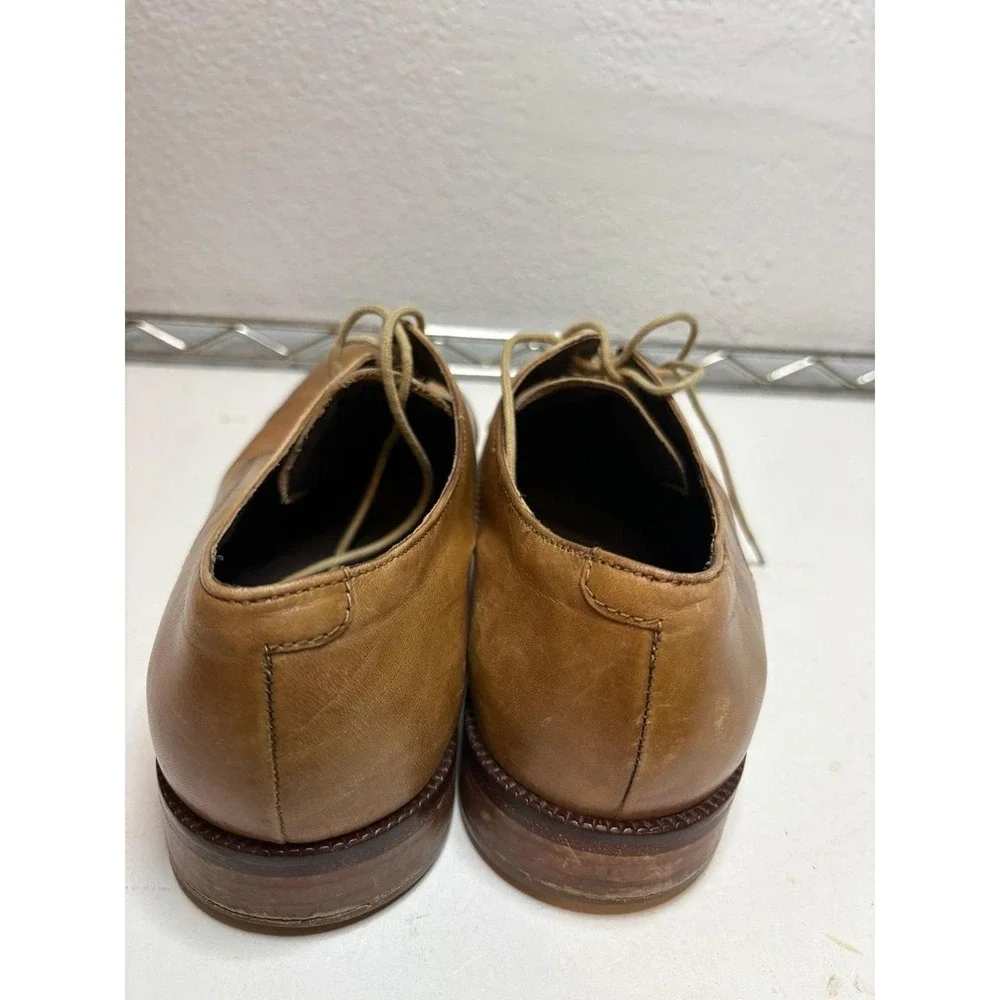 Cole Haan Men's Brown Leather Oxford Dress Shoes Size 10.5 M C12206 Cap Toe